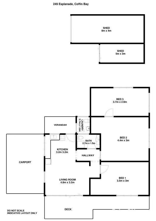 Floorplan of Homely house listing, 249 Esplanade, Coffin Bay SA 5607