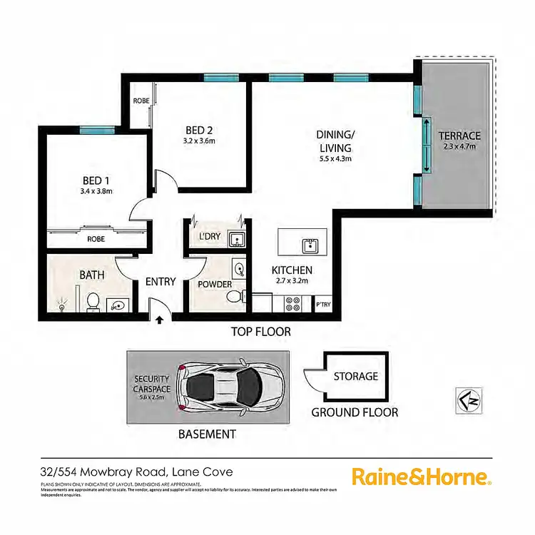 Floorplan of Homely apartment listing, 32/554 Mowbray Road, Lane Cove NSW 2066