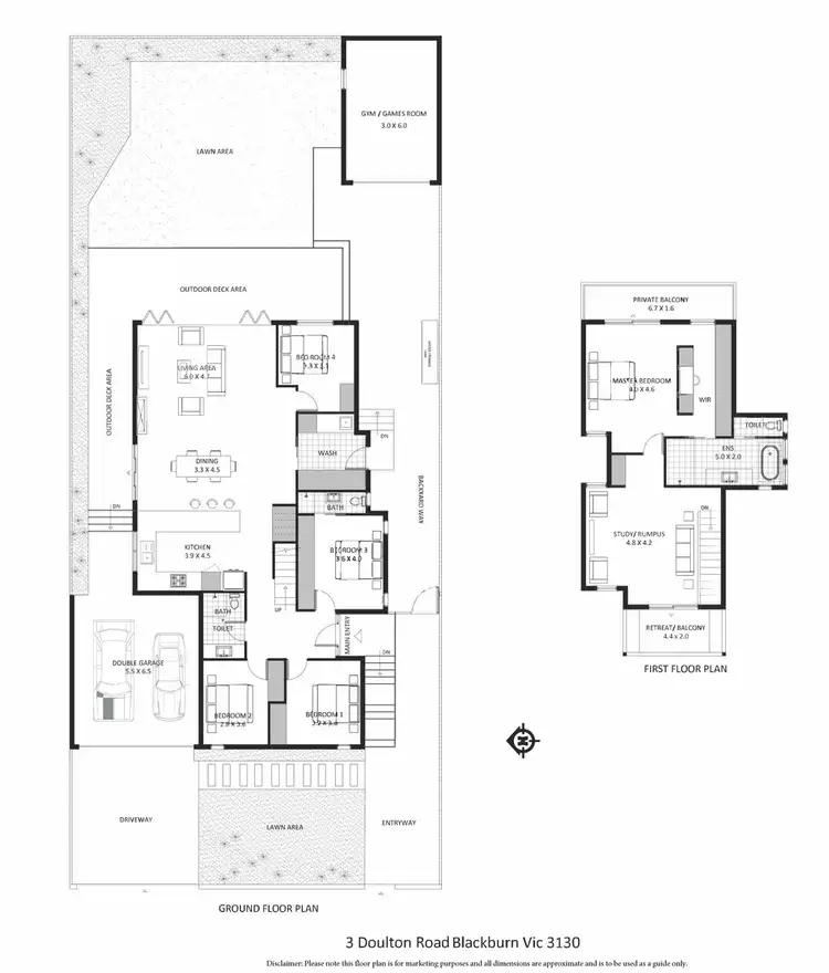 Floorplan of Homely house listing, 3 DOULTON ROAD, Blackburn VIC 3130
