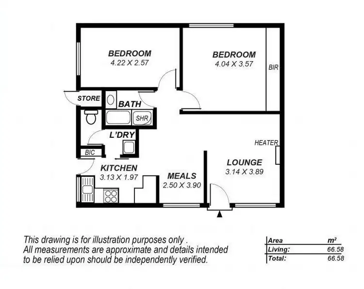 Floorplan of Homely unit listing, 9/110 Clayson Road, Salisbury East SA 5109
