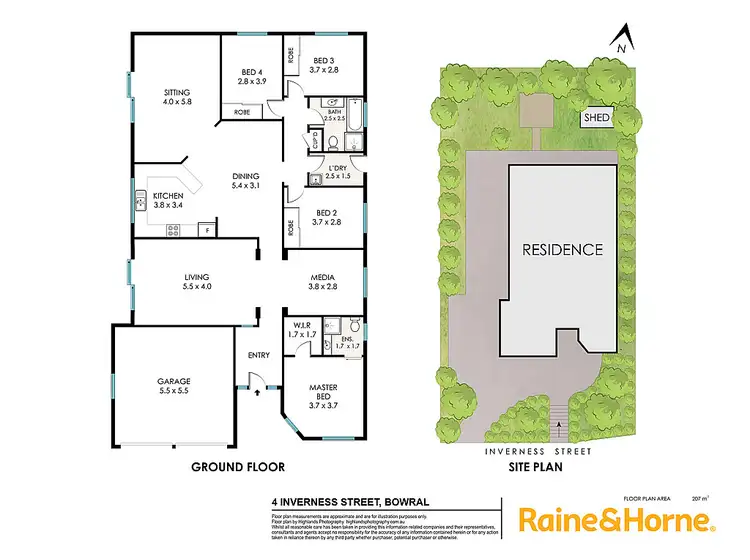 Floorplan of Homely house listing, 4 Inverness Place, Bowral NSW 2576