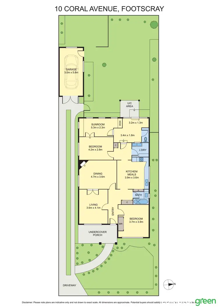 Floorplan of Homely house listing, 10 Coral Avenue, Footscray VIC 3011