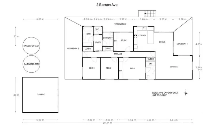 Floorplan of Homely house listing, 3 Benson Avenue, Coffin Bay SA 5607