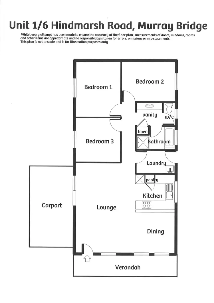 Floorplan of Homely house listing, 1/6 Hindmarsh Road, Murray Bridge SA 5253