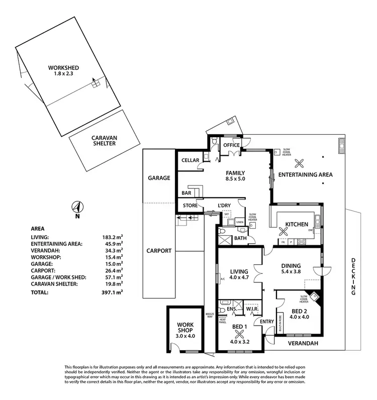 Floorplan of Homely house listing, 2 Walker Street, Macclesfield SA 5153
