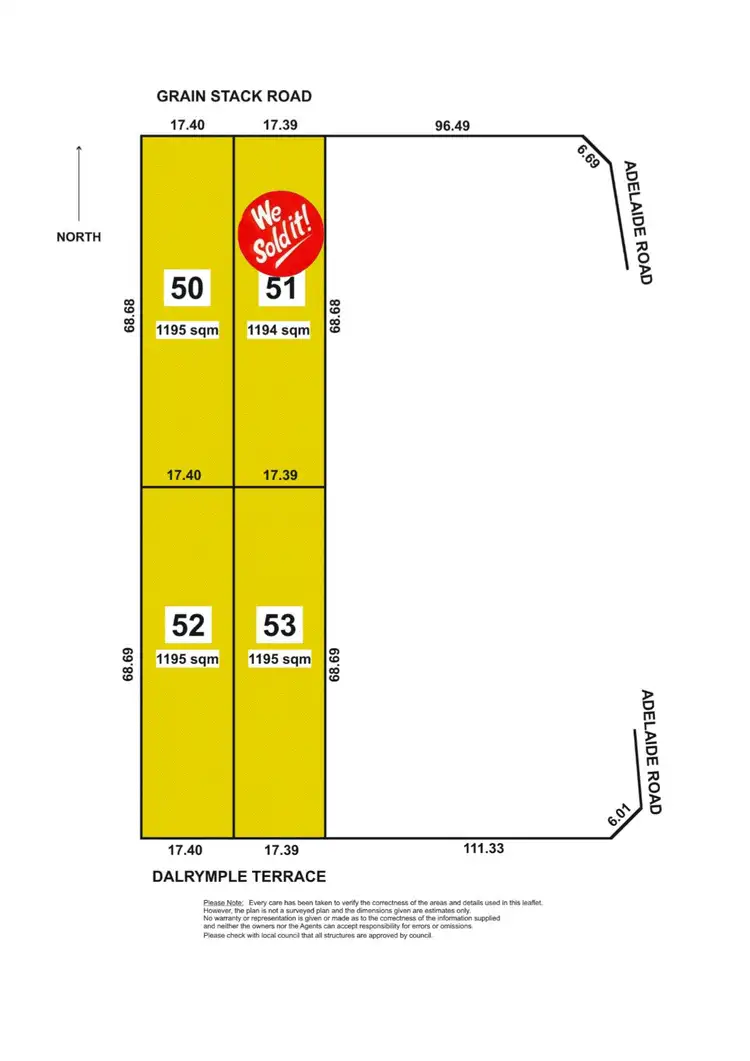 Floorplan of Homely land listing, Lot 53 Dalrymple Terrace, Stansbury SA 5582