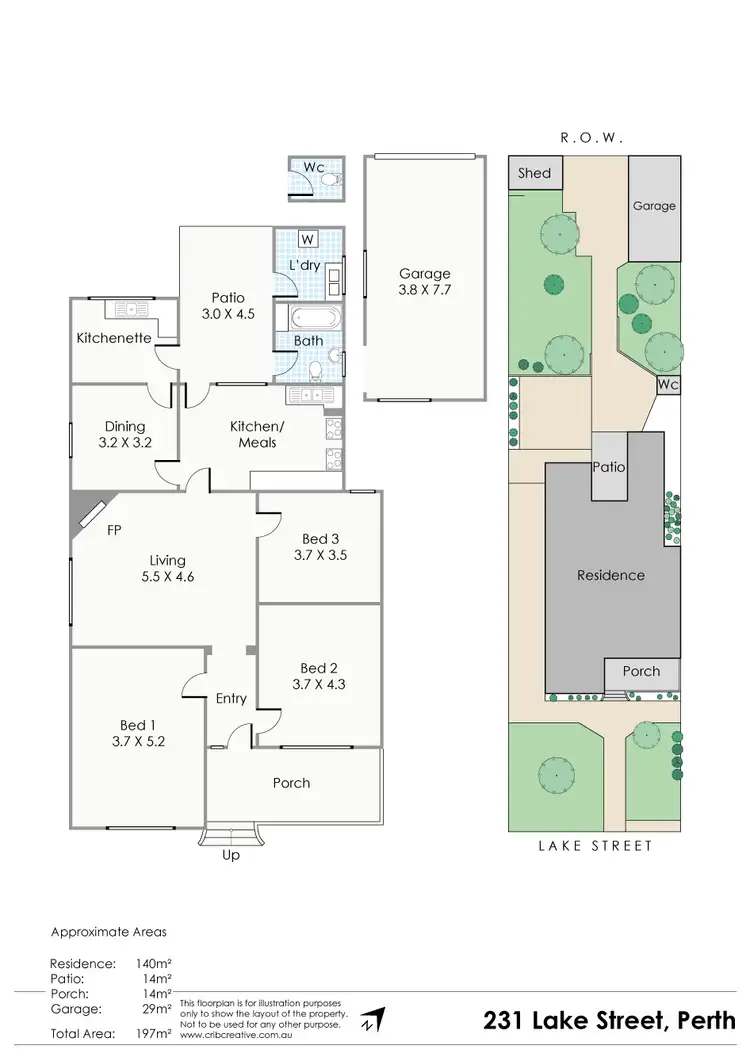 Floorplan of Homely house listing, 231 Lake Street, Perth WA 6000