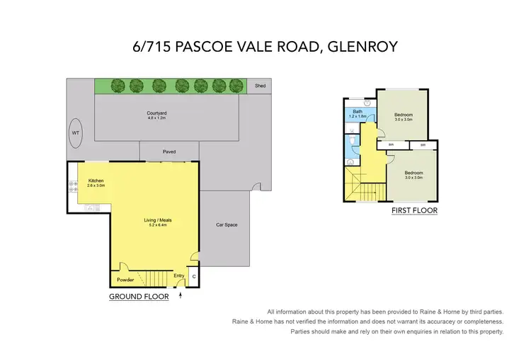 Floorplan of Homely house listing, 6/715 PASCOE VALE ROAD, Glenroy VIC 3046