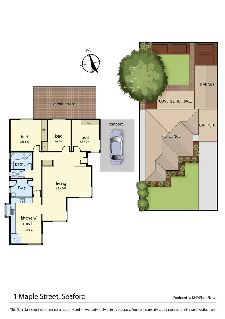 Floorplan of Homely house listing, 1 Maple Street, Seaford VIC 3198
