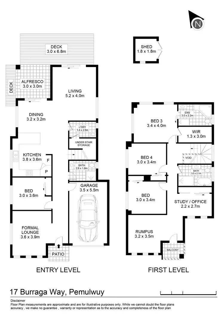 Floorplan of Homely house listing, 17 Burraga Way, Pemulwuy NSW 2145