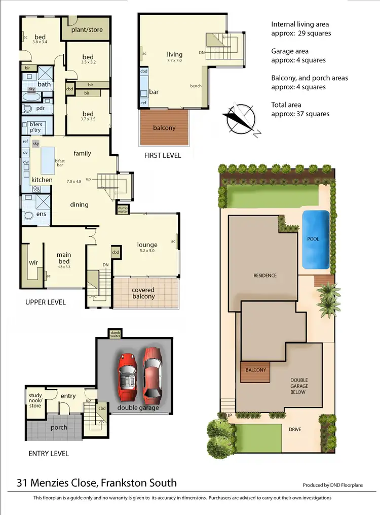 Floorplan of Homely house listing, 31 Menzies Close, Frankston South VIC 3199