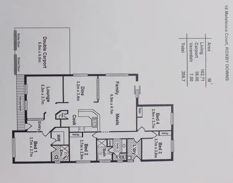 Floorplan of Homely house listing, 18 Melaleuca Court, Roxby Downs SA 5725