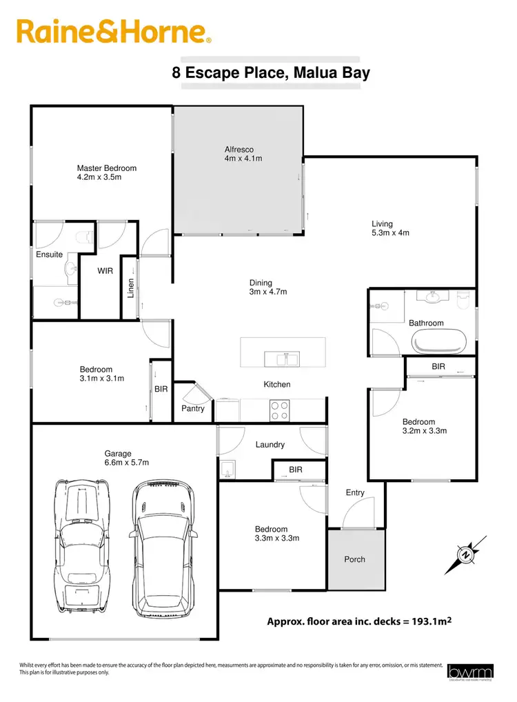 Floorplan of Homely house listing, 8 Escape Place, Malua Bay NSW 2536