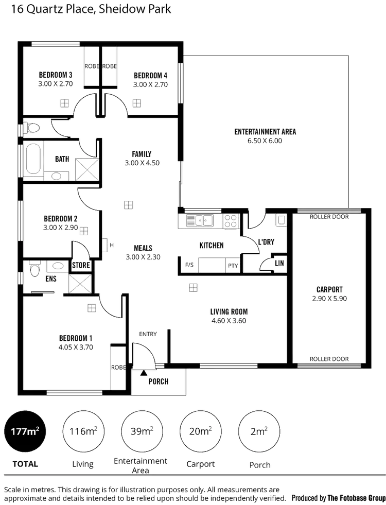 Floorplan of Homely house listing, 16 Quartz Place, Sheidow Park SA 5158