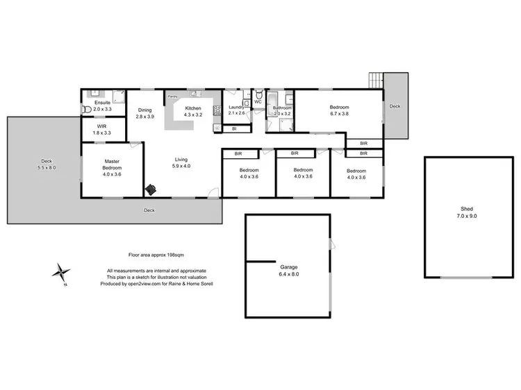 Floorplan of Homely house listing, 16 Neagarra Street, Dodges Ferry TAS 7173