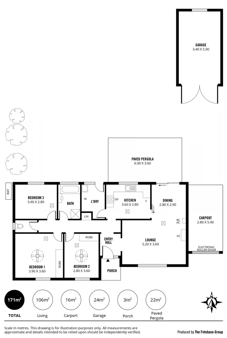 Floorplan of Homely house listing, 9 Carmela Avenue, Morphett Vale SA 5162