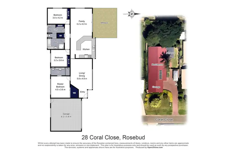 Floorplan of Homely house listing, 28 Coral Close, Rosebud VIC 3939