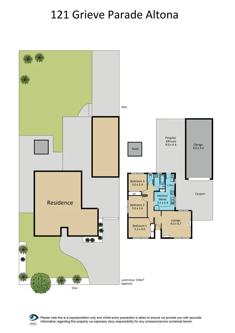 Floorplan of Homely house listing, 121 Grieve Parade, Altona VIC 3018