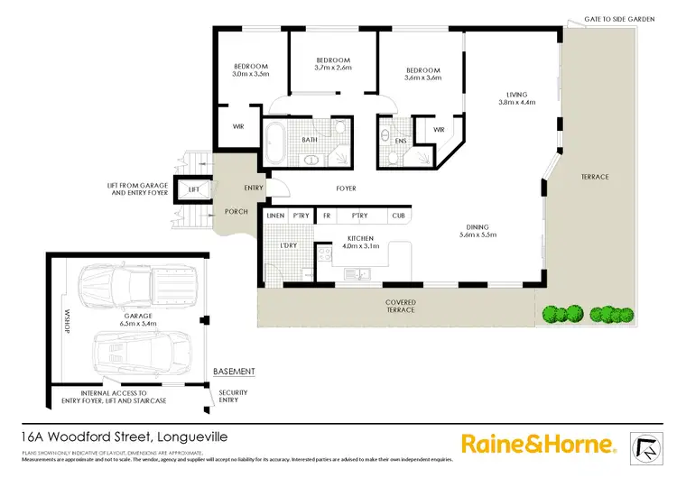 Floorplan of Homely semi-detached listing, 16A Woodford Street, Longueville NSW 2066