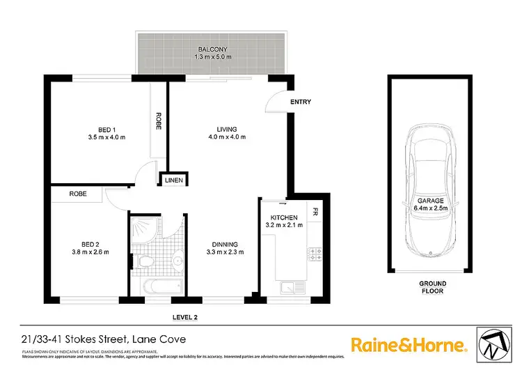 Floorplan of Homely apartment listing, 21/33-41 Stokes Street, Lane Cove NSW 2066