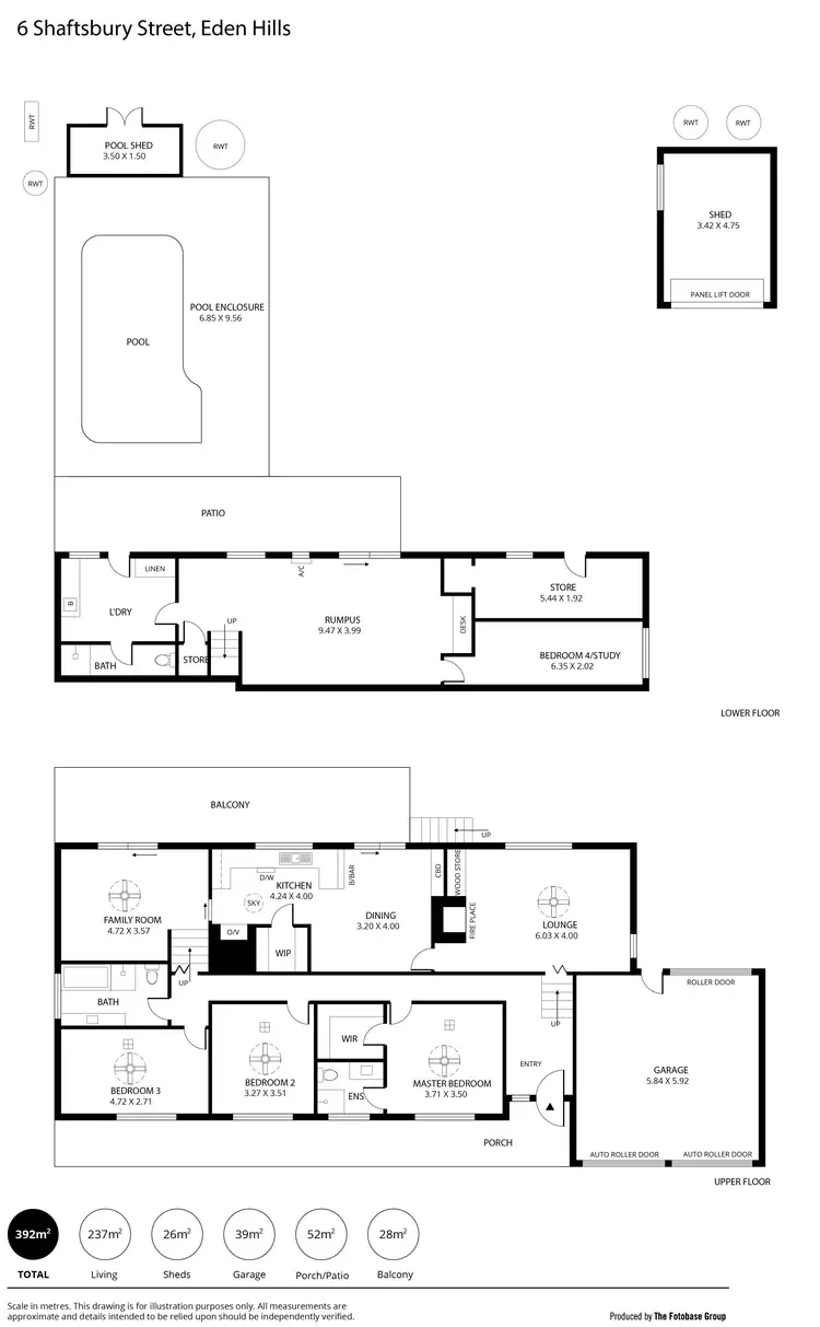 Floorplan of Homely house listing, 6 Shaftsbury Street, Eden Hills SA 5050