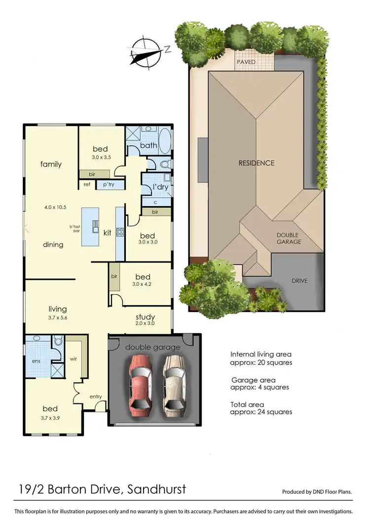 Floorplan of Homely house listing, 19/2 Barton Drive, Sandhurst VIC 3977