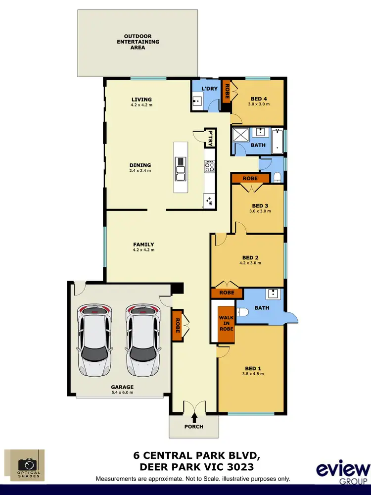 Floorplan of Homely house listing, 6 Central Park Boulevard, Deer Park VIC 3023