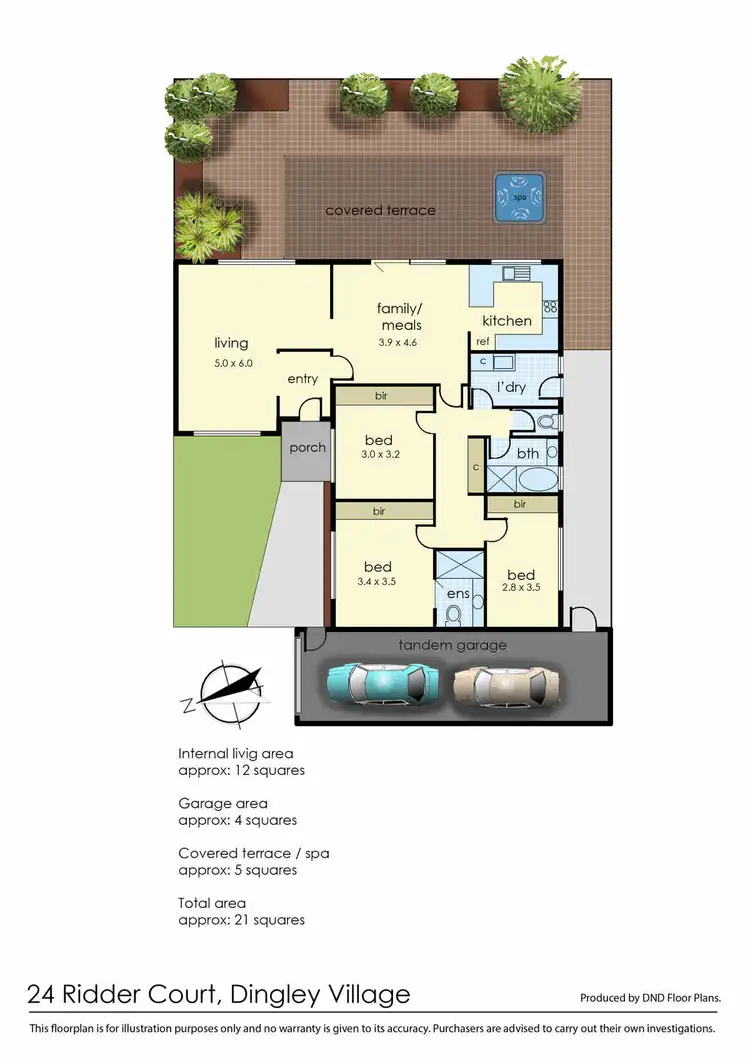Floorplan of Homely unit listing, 24 Ridder Court, Dingley Village VIC 3172