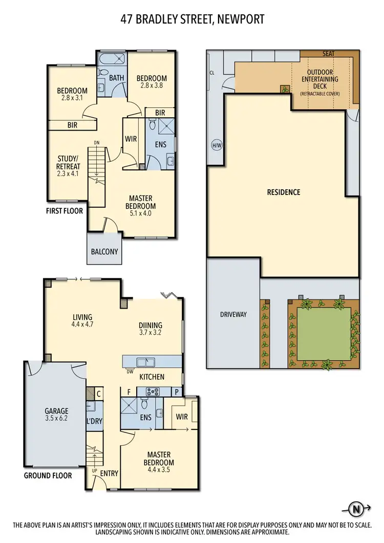 Floorplan of Homely house listing, 47 Bradley Street, Newport VIC 3015