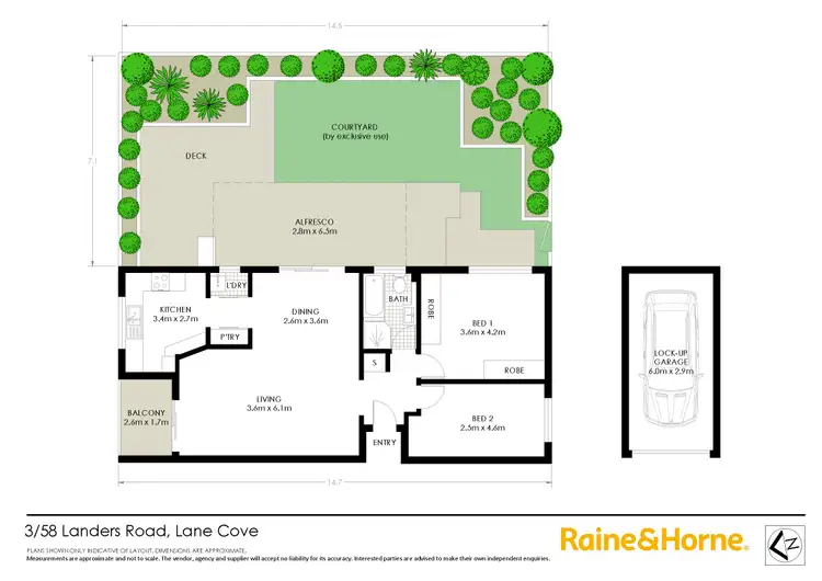 Floorplan of Homely apartment listing, 3/58 Landers Road, Lane Cove NSW 2066