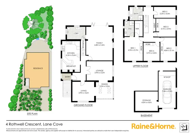 Floorplan of Homely house listing, 4 Rothwell Crescent, Lane Cove NSW 2066