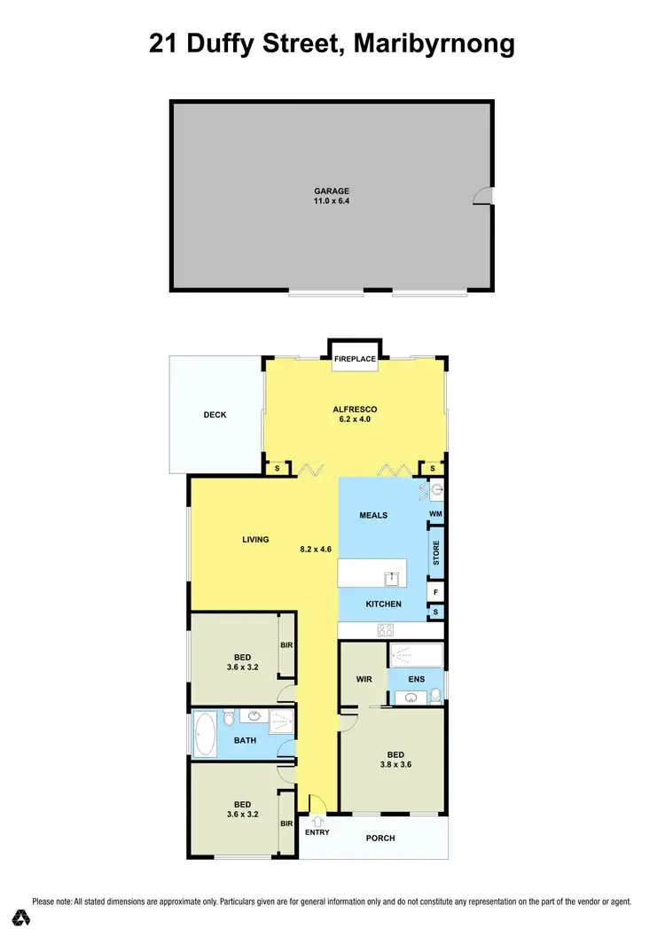 Floorplan of Homely house listing, 21 Duffy Street, Maribyrnong VIC 3032