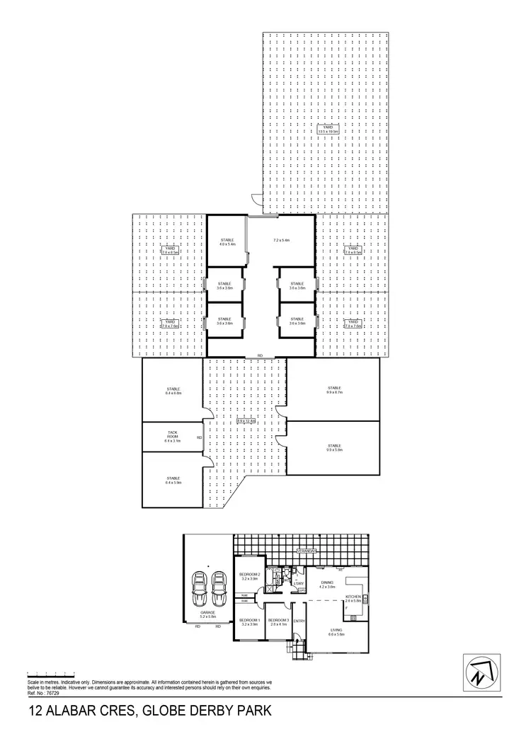 Floorplan of Homely house listing, 12 Alabar Crescent, Globe Derby Park SA 5110