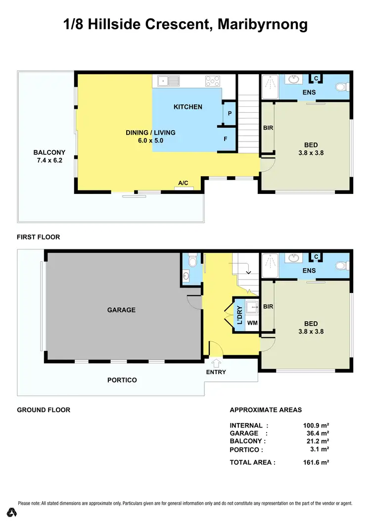Floorplan of Homely house listing, 1/8 Hillside Crescent, Maribyrnong VIC 3032