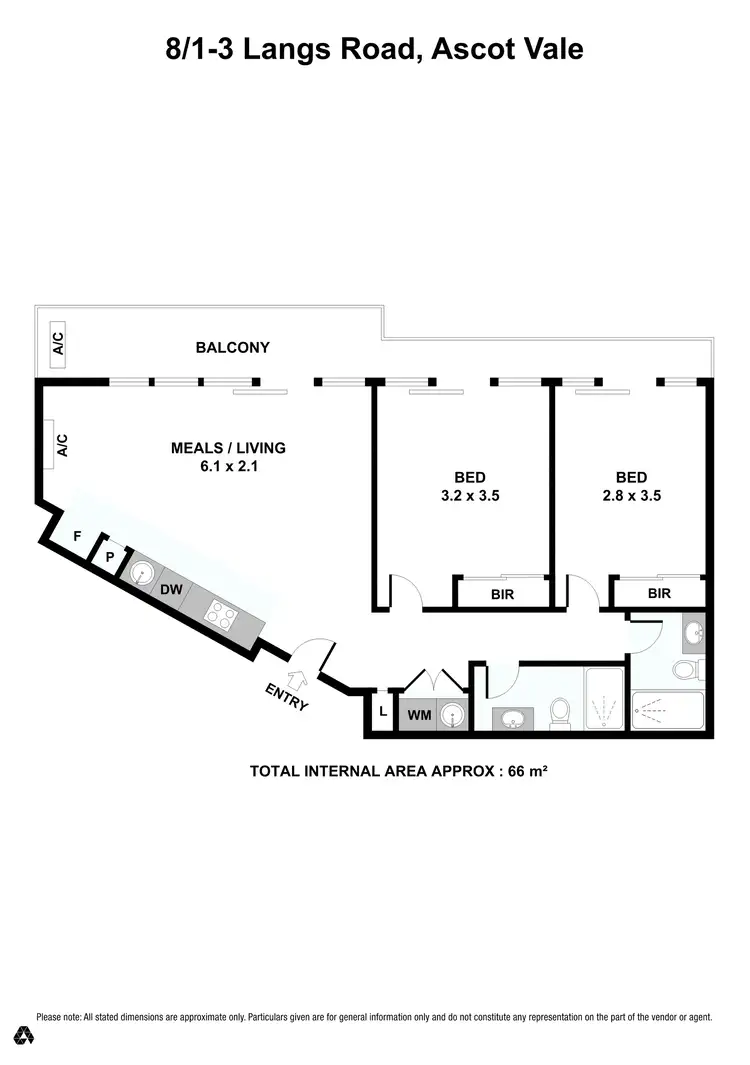 Floorplan of Homely apartment listing, 8/1 Langs Road, Ascot Vale VIC 3032