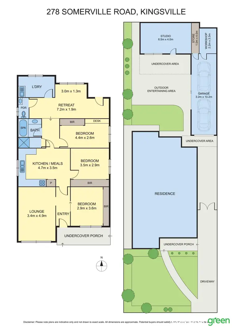 Floorplan of Homely house listing, 278 Somerville Road, Kingsville VIC 3012