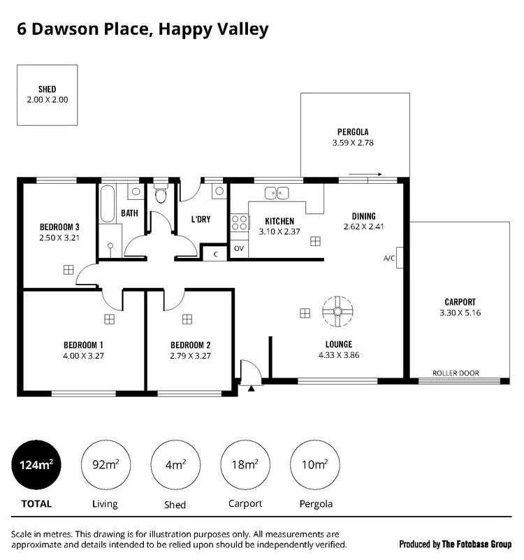 Floorplan of Homely house listing, 6 Dawson Place, Happy Valley SA 5159