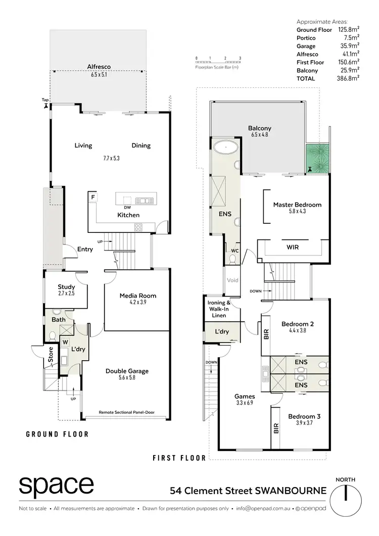 Floorplan of Homely house listing, 54 Clement Street, Swanbourne WA 6010