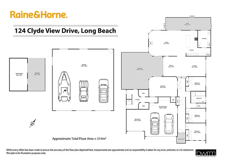 Floorplan of Homely house listing, 124 Clyde View Drive, Long Beach NSW 2536