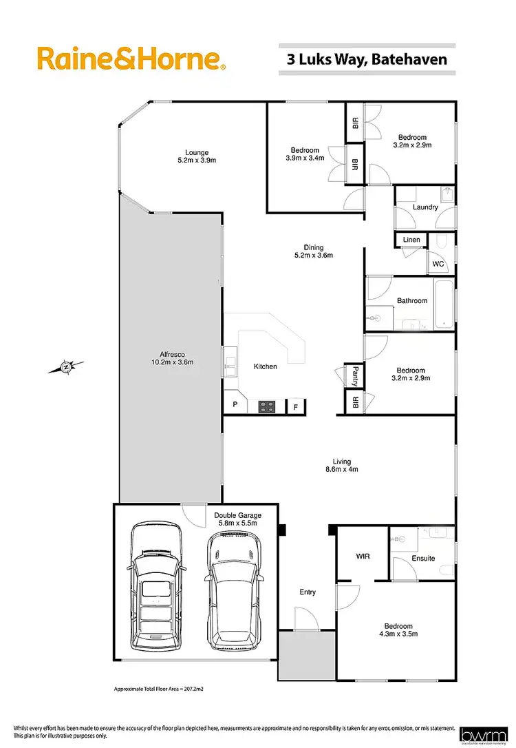 Floorplan of Homely house listing, 3 Luks Way, Batehaven NSW 2536