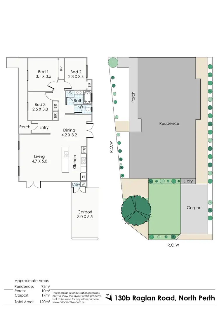 Floorplan of Homely house listing, 130B Raglan Road, North Perth WA 6006