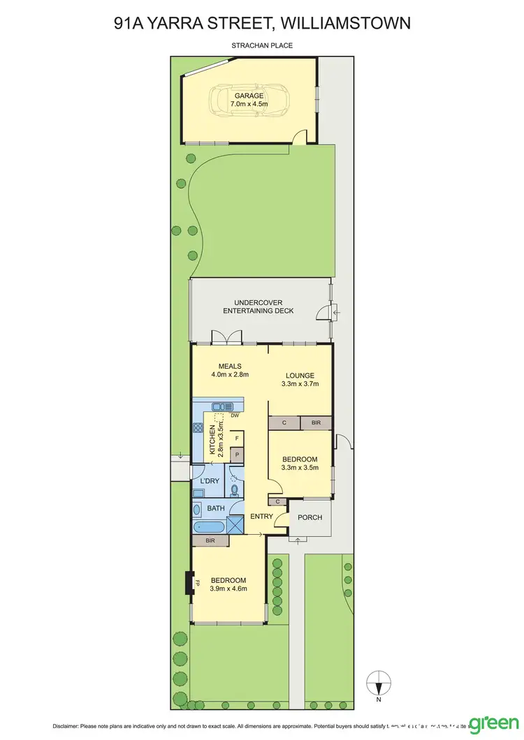 Floorplan of Homely house listing, 91a Yarra Street, Williamstown VIC 3016