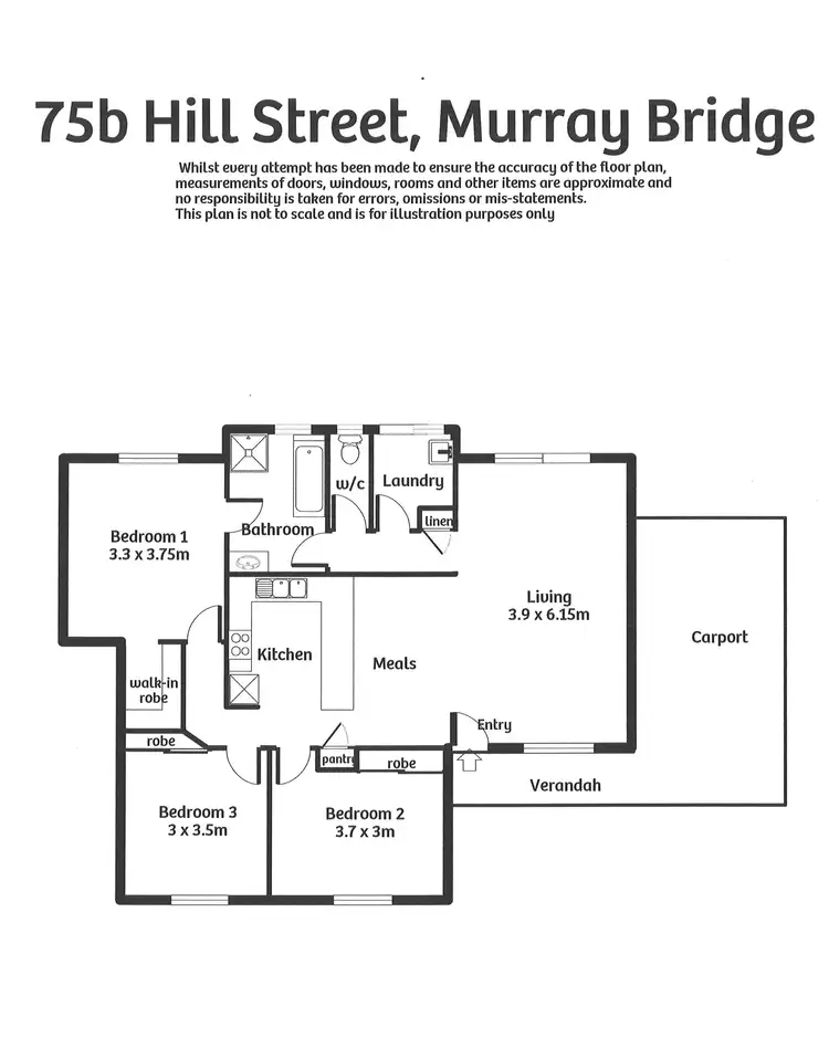 Floorplan of Homely house listing, 75b Hill Street, Murray Bridge SA 5253