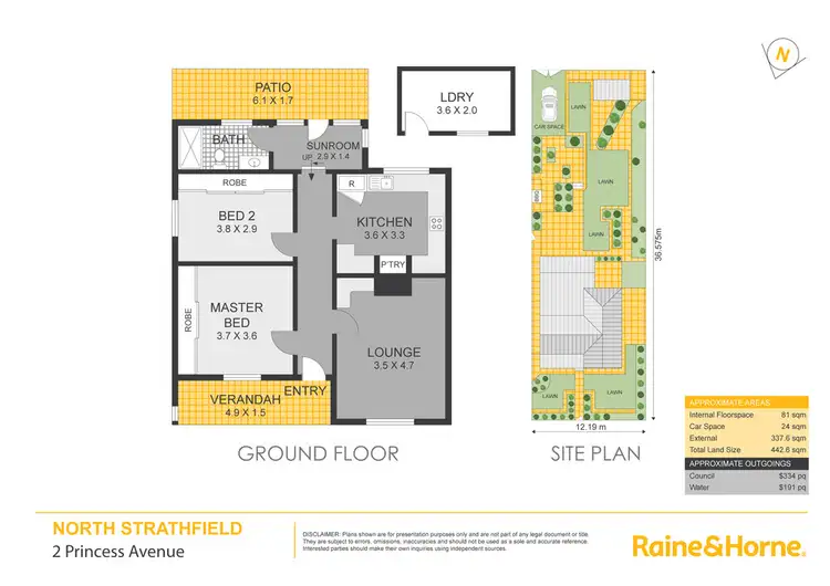Floorplan of Homely house listing, 2 Princess Avenue, North Strathfield NSW 2137
