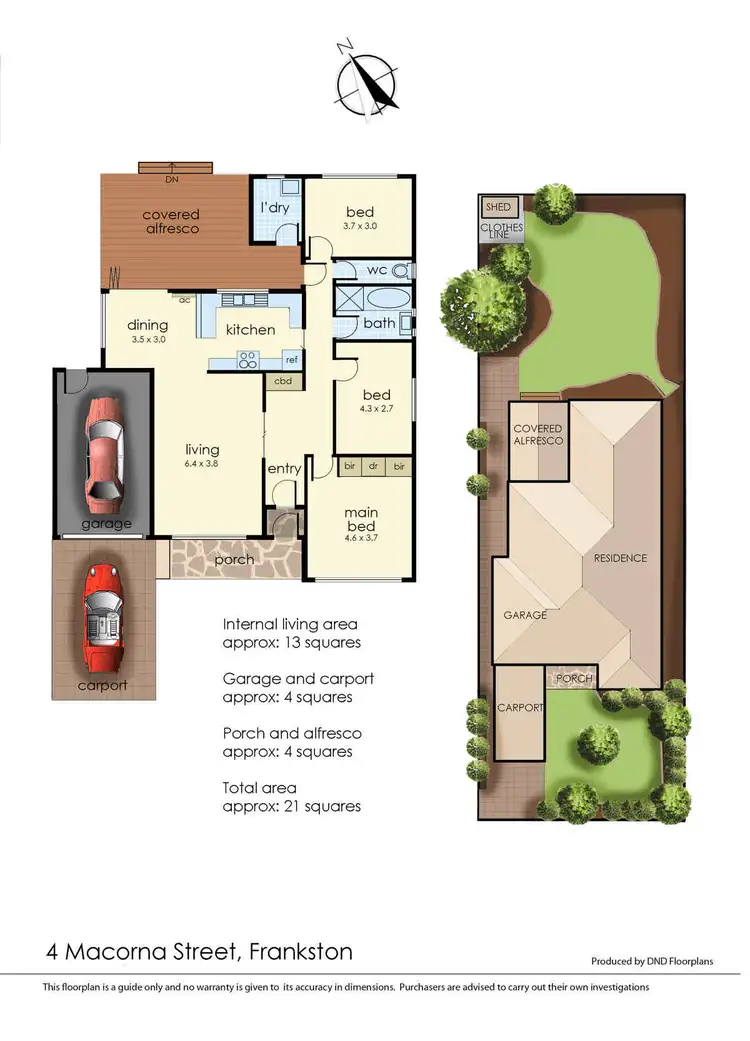 Floorplan of Homely house listing, 4 Macorna Street, Frankston VIC 3199
