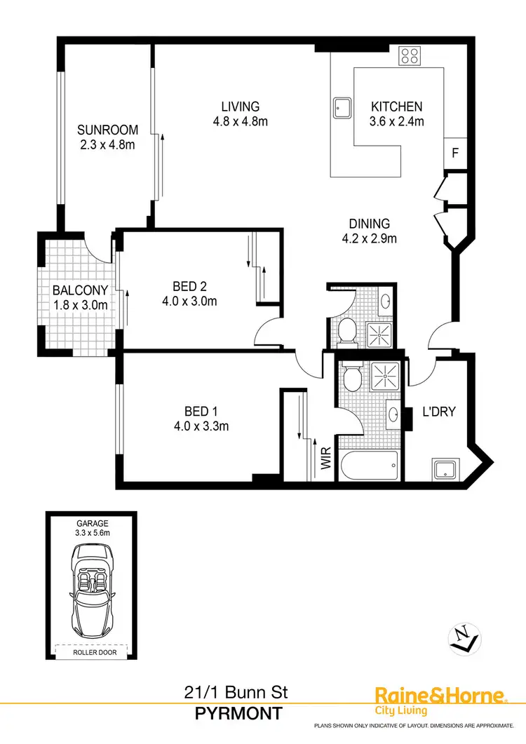 Floorplan of Homely apartment listing, 21/1-29 Bunn St, Pyrmont NSW 2009