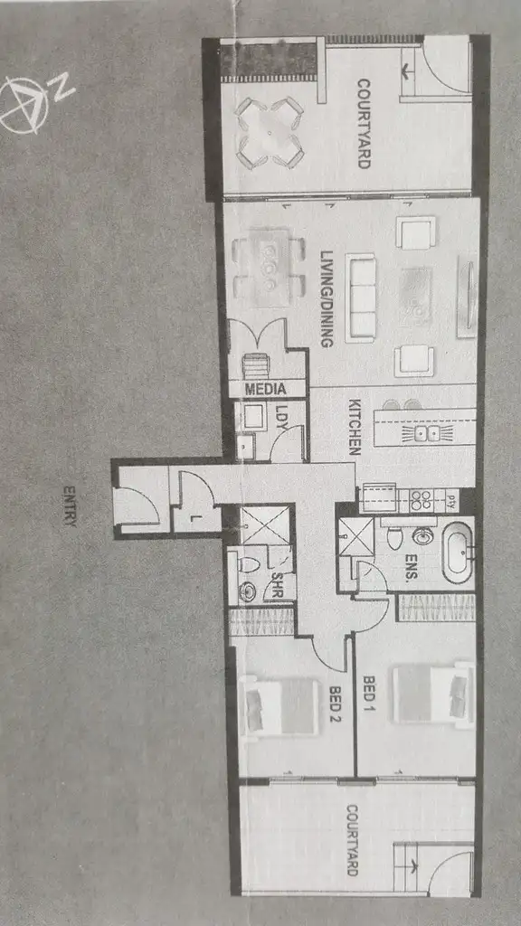 Floorplan of Homely apartment listing, 42/12 Victoria Park Parade, Zetland NSW 2017