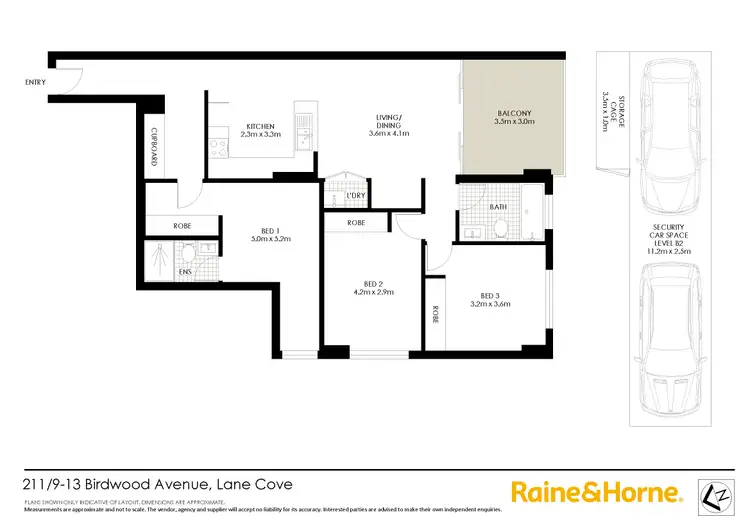 Floorplan of Homely apartment listing, 211/9 Birdwood Avenue, Lane Cove NSW 2066