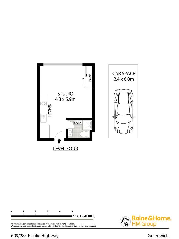 Floorplan of Homely unit listing, 609/284 Pacific Highway, Artarmon NSW 2064
