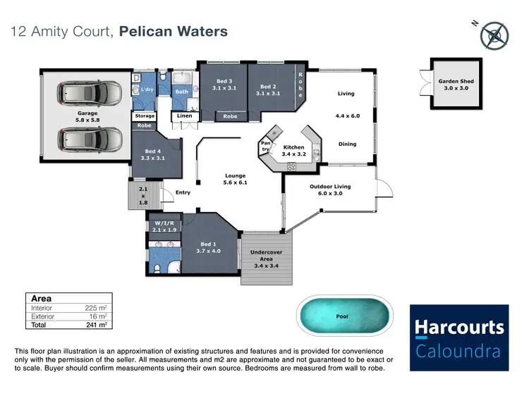 Floorplan of Homely house listing, 12 Amity Court, Pelican Waters QLD 4551